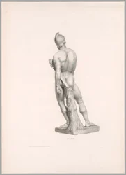 Ajax, widok z tyłu, z Oeuvre de Canova
