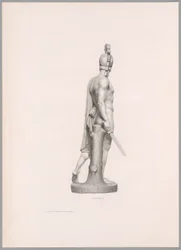 Ettore, widok z boku, z Oeuvre de Canova