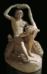 Wenus koronujący Adonis, Antonio Canova (1757-1822), gips