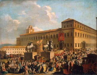 Święto przed Pałacem Kwirynalskim”, 1767.