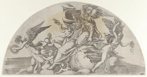 Bóg usadowiony na świecie, 1540-45.