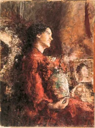 Lidia, koniec XIX-początek XX w. (obraz olejny)