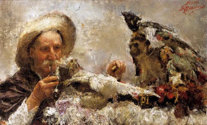 Wróżbita (olej na płótnie)