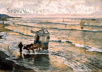 Mar Cantabrico (Morze Kantabryjskie) Malarstwo Antoniego Munoza i Degraina (1841-1924)