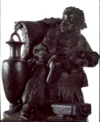 Pomnik księcia Oddone Eugenio Maria di Savoia (1846-1866) (Pomnik księcia Oddone, księcia Montferratu) Rzeźba z brązu autorstwa Antonio Orazia Quinzio (1856-1928) 1891 Wymiary 91x61x95 cm Genes, Galleria d