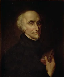 131-0795081/1 Portret Pedro Calderona de la Barca (1600-81) Hiszpański poeta i dramaturg (olej na płótnie)