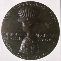Medal portretowy przedstawiający Gianfrancesco Gonzagę (13945-1444) 1446-8 (brąz) (rewers patrz 96844)