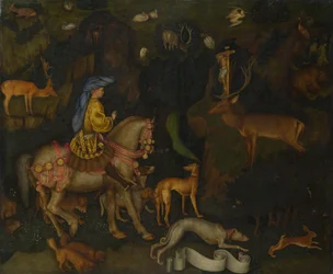 Wizja św. Eustachego, c. 1440
