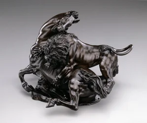 Lew atakuje konia. ok.1580/90