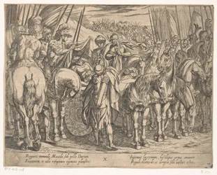 Aleksander Wielki odnajduje ciało Dariusza Czyny Aleksandra Wielkiego (tytuł serii) Alexandri magni praecipvae res gestae (tytuł serii)
