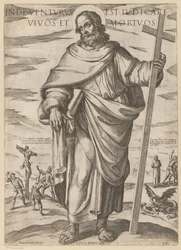 Św. Filipa Stamtąd przyjdzie sądzić żywych i umarłych (tytuł na obiekcie) Chrystus, Maryja i apostoł (tytuł serii)