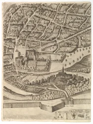 Plan miasta Rzymu. Część 11 z lewym brzegiem San Pancrazio, 1645.