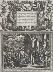 Tablica 18: Ilustracja do Canto XVIII z Gerusalemme liberat... Torquato Tasso, ca. 1590-1630.