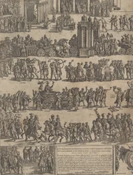 Triumf cesarza rzymskiego po lewej stronie, 1603.
