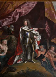 George, książę Danii, jako Lord High Admiral of England, fragment z Salonu Królowej