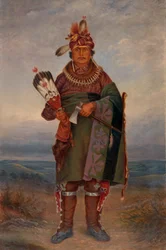 Indianin Sac i Fox, ca. 1893.