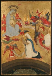 Santa Francesca Romana trzymająca Dzieciątko Jezus, ca. 1445.