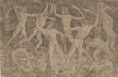 Bitwa Nagich Mężczyzn, ca. 1470-90., ca. 1470-90.