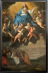Kościół parafialny (kościół parafialny św. Eligiusza). obraz. "Wniebowstąpienie Maryi". Anthony van den Heuvel.