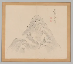 Podwójny Album Studiów Krajobrazowych wg Ikeno Taiga, t. 1 k. 24, XVIII w.