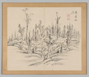 Podwójny Album Studiów Krajobrazowych wg Ikeno Taiga, t. 2 s. 23, XVIII w.