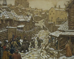 Treserzy niedźwiedzi. Stara Moskwa, 1911