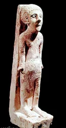 Statuetka z wpływami egipskimi, z Ammanu, 900-500 p.n.e.
