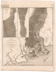 Mapa północnych granic Gruzji autorstwa Campbella