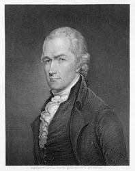 Alexander Hamilton (1757-1804) ryty przez Jana Franciszka Eugene Prud
