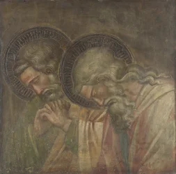 Dwóch aureoli żałobników, ok. 1390