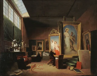 Atelier dAry Scheffer, rue Chaptal, 1851.