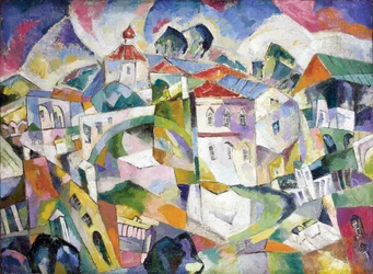 Kubistyczny pejzaż, około 1910