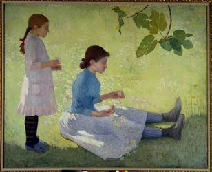 Korona kwiatów Obraz Aristide Maillol (1861-1944) 1889 Kolekcja prywatna