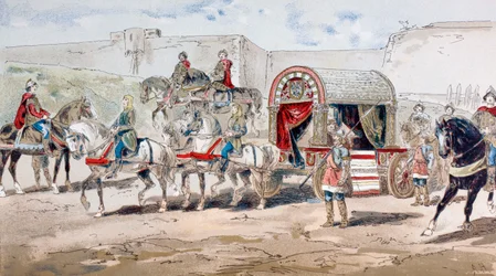 Powóz królewski konny z IX wieku, 1886 r.
