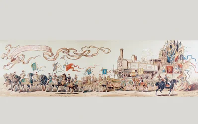 Zdjęcie Święto 50-lecia belgijskiego systemu kolejowego od 1835 do 1885, 1886 r.
