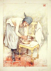 Girl Washing, z „L