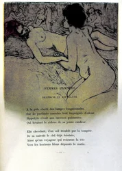 Ilustracja Armanda Rassenfosse (1862 - 1934) do wiersza „Przeklęte kobiety” w „Les fleurs du mal” Charlesa Baudelaire
