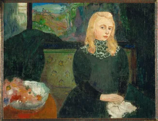 Gabrielle Vien jako młoda dziewczyna (obraz na płótnie)