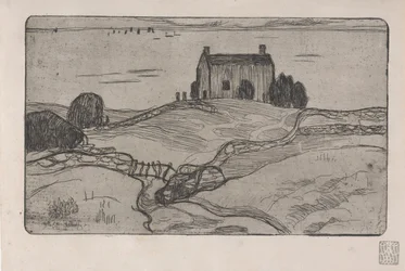 La Maison du Pendu (Dom Wisielca) 1893 (akwaforta)