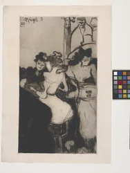 Le Bar (The Bar) (água-forte, água-forte suave, água-tinta e roleta)polonês
