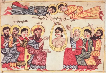 Uzdrawianie chorych z Ewangelii, ok. 1200