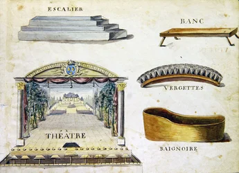 Ilustracje z „Księgi alfabetu francuskiego z 1814 roku”, wyd. autorstwa Charlesa Plante Fine Arts