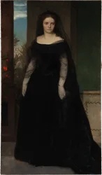 Portret aktorki Fanny Janauschek