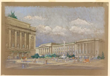 Study for Proposed Music and Arts Center, Nowy Jork, NY