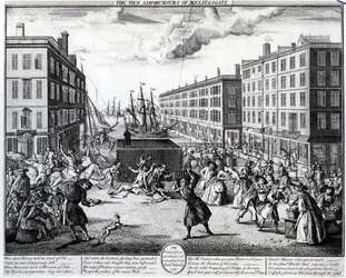 Widok i humory Billingsgate, 1736