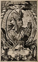 Portret Atahualpy, króla Peru