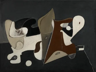 Nighttime, Enigma and Nostalgia, ok. 1933-34 (olej na płótnie naklejonym na panel)