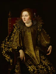 Włoski: Ritratto di una donna seduta (signora Caterina Savelli) Portret siedzącej damy (senora Caterina Savelli)