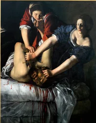 Judyta i Holofernes. (Olej na płótnie