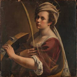 Autoportret jako święta Katarzyna Aleksandryjska, ok. 1616